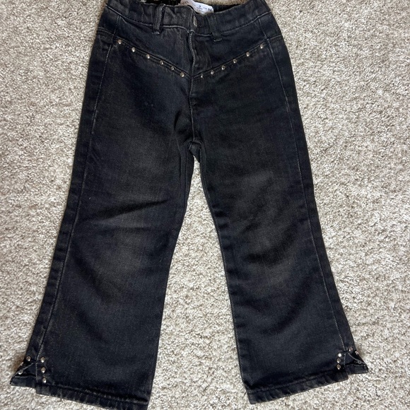 Zara Charcoal Jeans with Silver Studs - Picture 1 of 3